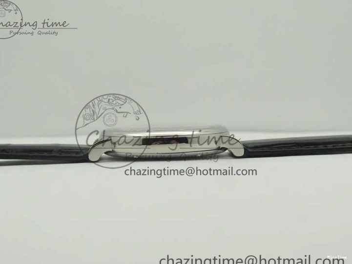 MIROTIME 0105 Supportive Portofino Automatic SS AF 1:1 Best Edition White Dial on Black Croco Leather Strap A 7184